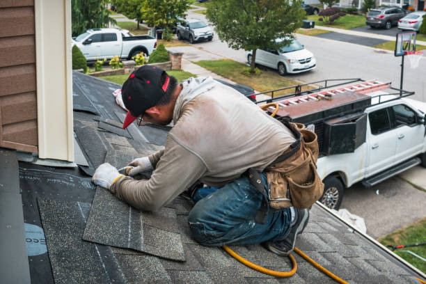 Professional Flat Roof Repair technician working in Woolstock, IA